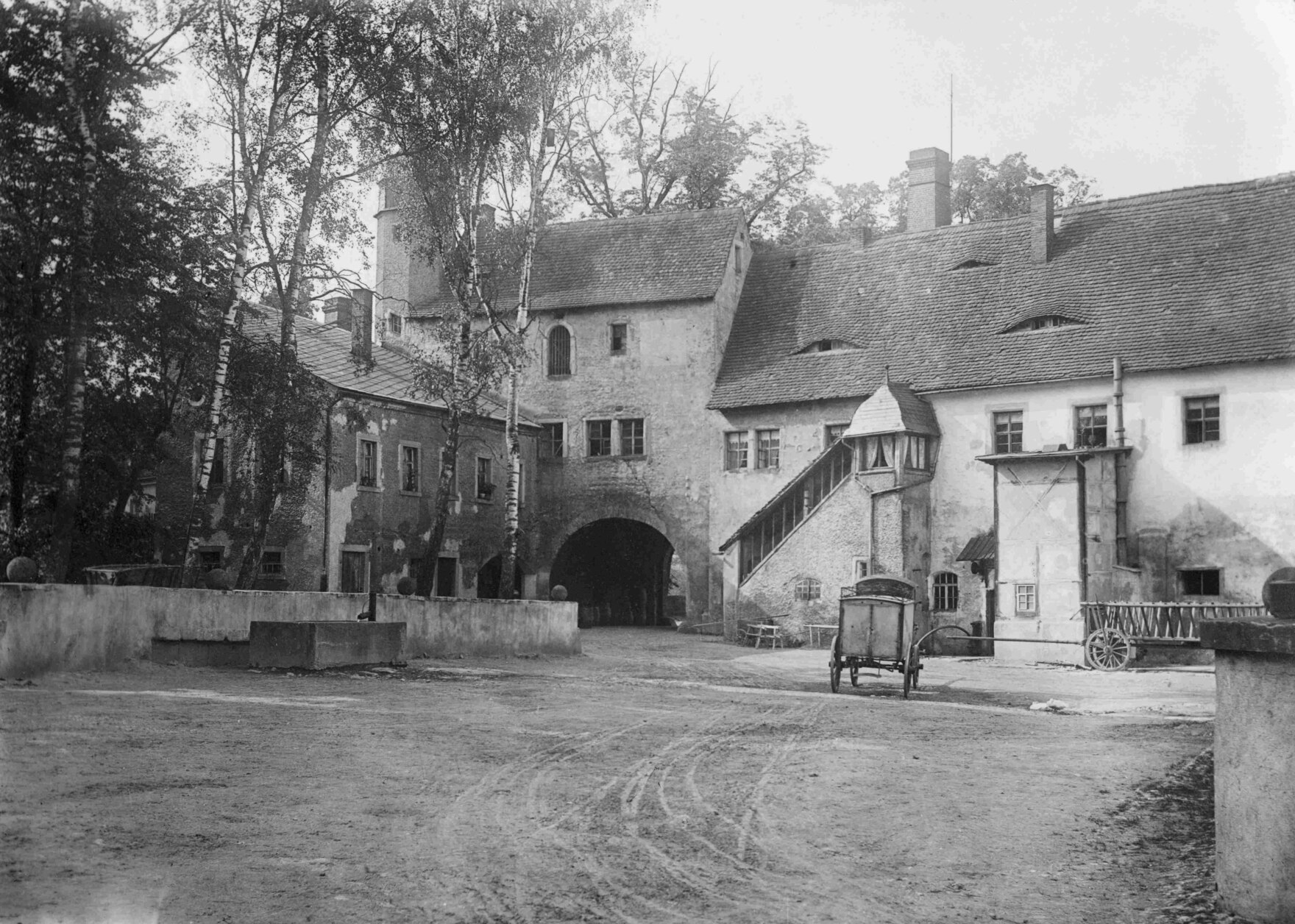 Klaffenbach, Rittergut Neukirchen, Aufnahme Anfang 20. Jahrhundert von Paul Wolff